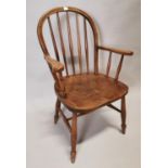 20th C. elm Windsor chair.