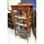 Edwardian mahogany side cabinet.