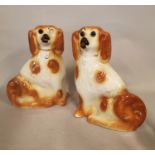 Pair of Staffordshire dogs.