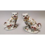 Pair of ceramic pug dogs.