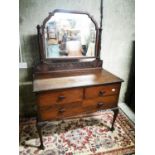 Edwardian mahogany dressing table.