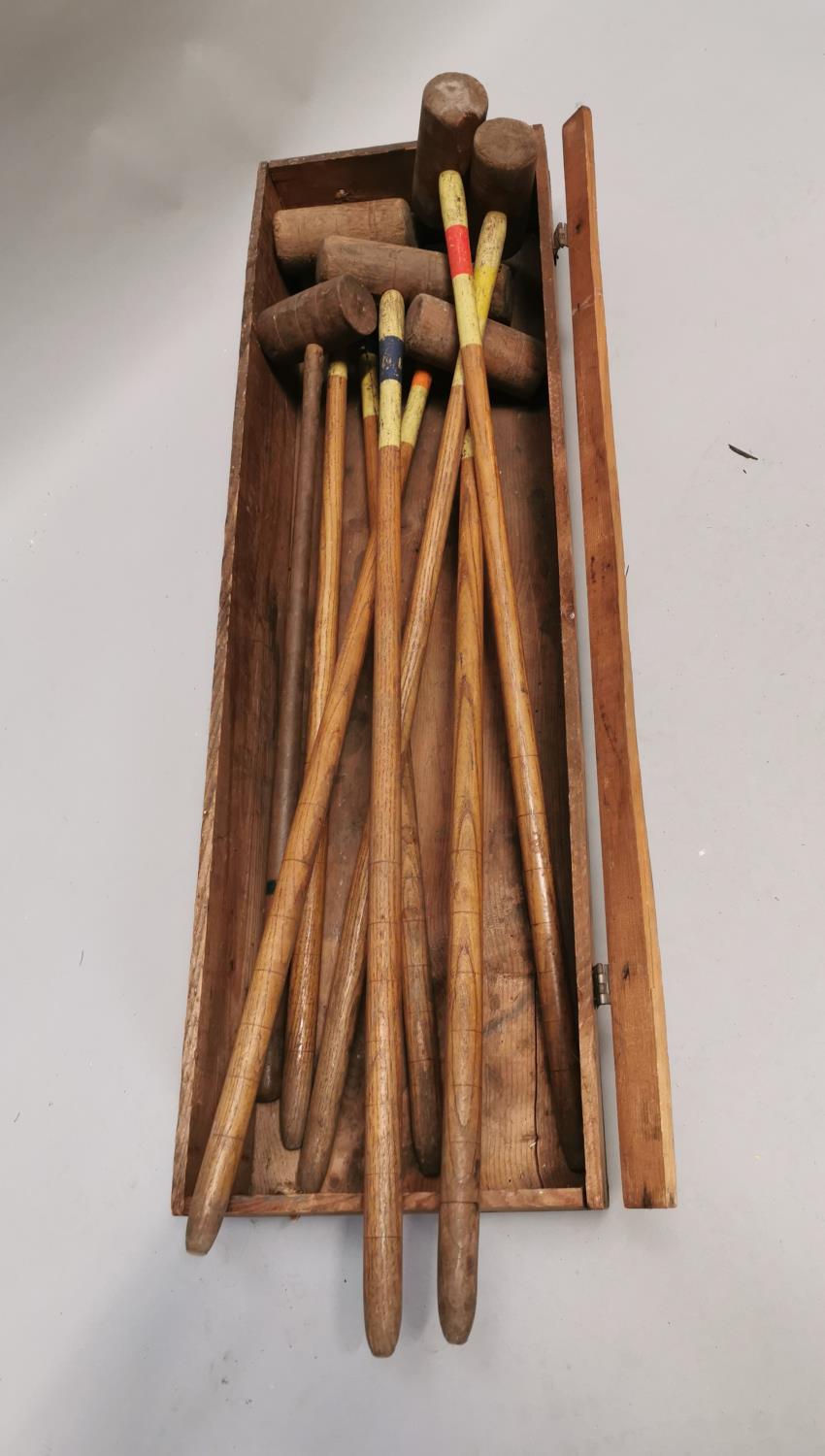 Early 20th. C. partial Croquet set. - Image 2 of 3