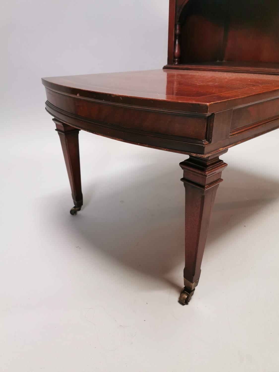 Inlaid mahogany lamp table. - Image 2 of 5