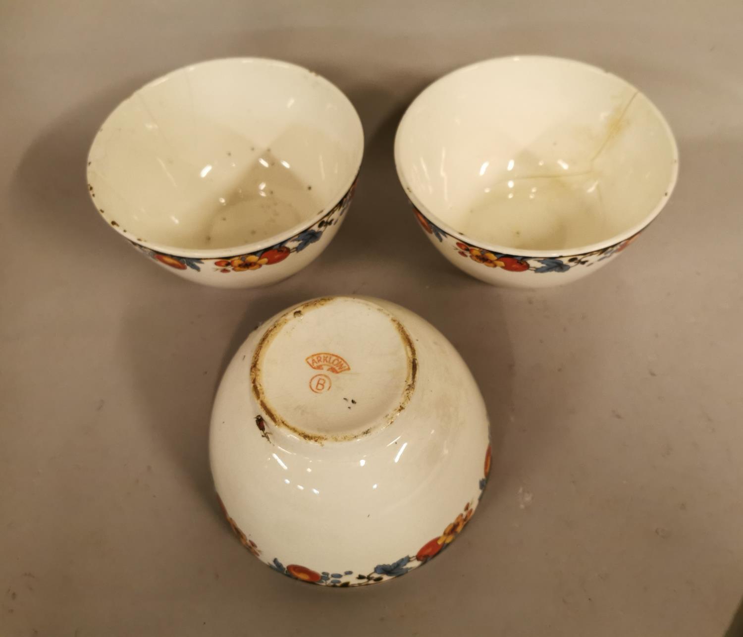 Three early 20th C. Arklow pottery bowls. - Image 2 of 2