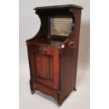 Edwardian mahogany coal locker.