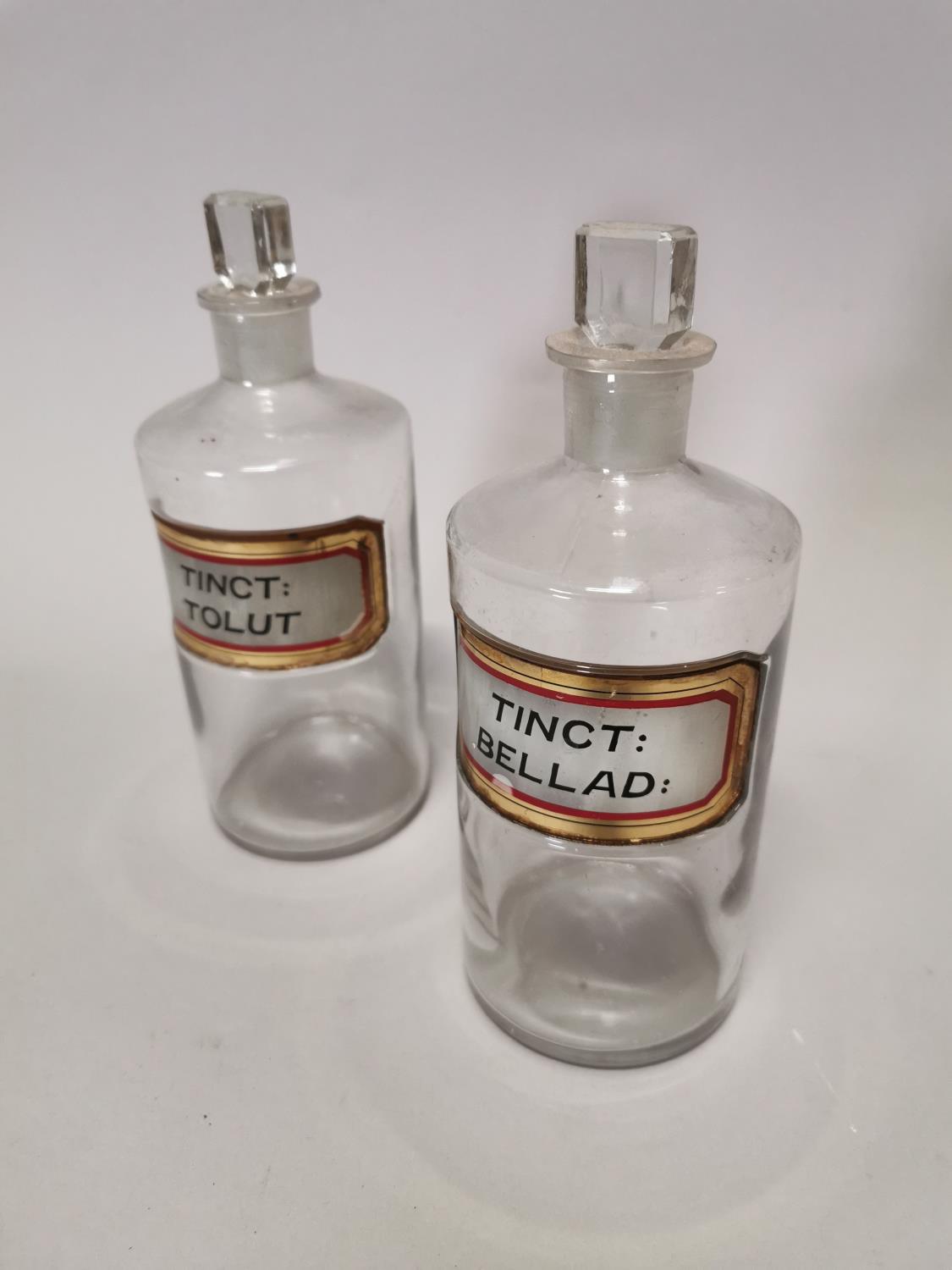 Two early 20th C. glass chemist jars. - Image 2 of 3