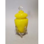 Art Deco glass lidded jar.