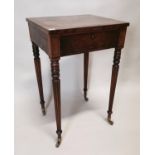 Georgian figured mahogany ladies writing table.