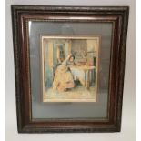 19th C. framed watercolour.