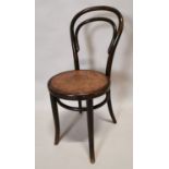Early 20th C. bentwood chair.