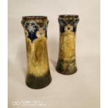Pair of Royal Doulton stoneware vases.
