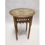 19th C. Scandinavian side table {66 cm H x 47 cm Dia.}.