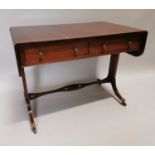 Good quality mahogany sofa table.