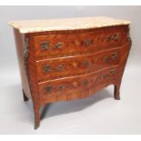 French kingwood and inlaid commode.