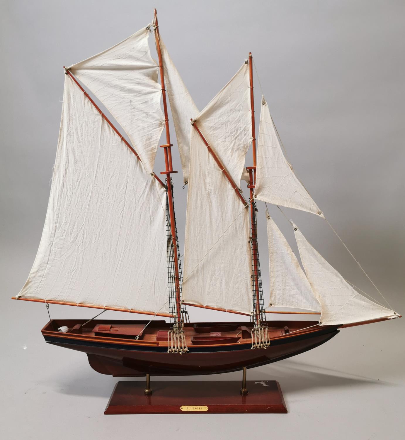 Model of 19th C. yacht.
