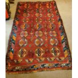 Persian carpet square.