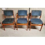 Set of three 1970s Parker Knoll chairs.