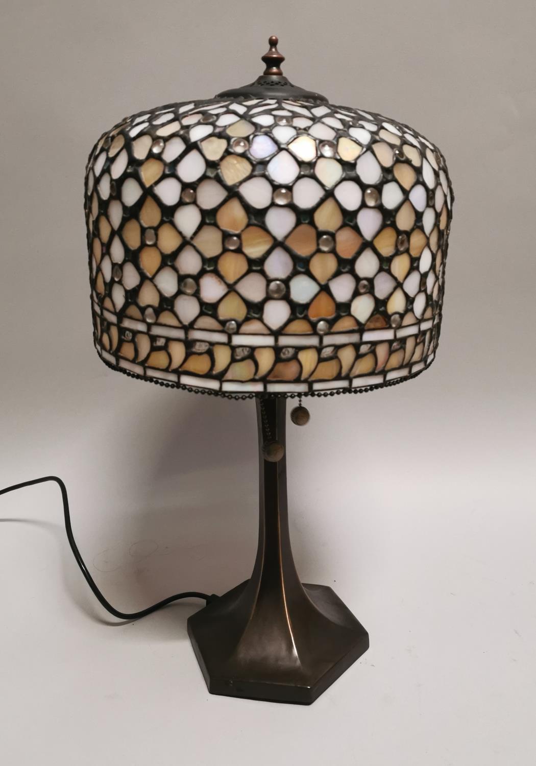 Good quality bronze lamp.