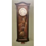 19th C. mahogany Vienna clock.