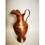 Large early 20th C. copper jug.