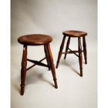 Pair of early 20th C. stools.