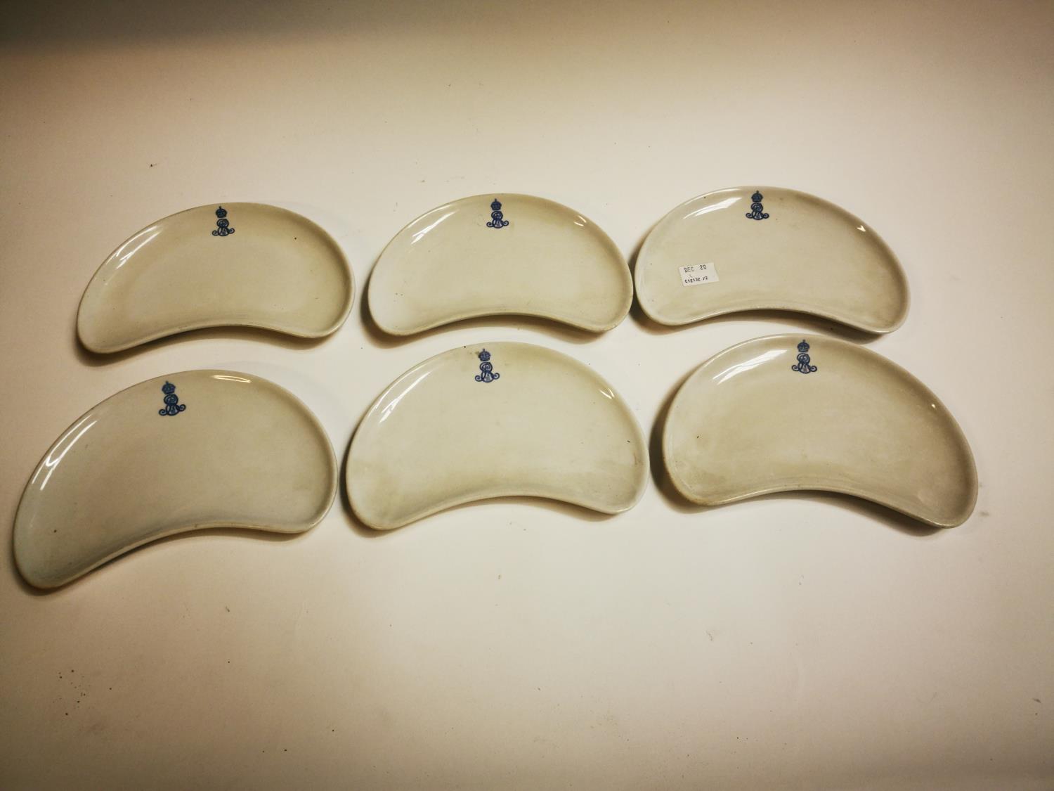 Collection of six ceramic dishes.