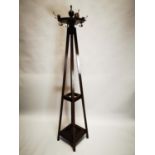 Early 20th C. hat and coat stand.