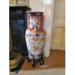 Large Oriental ceramic vase.