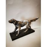 Spelter model of Spaniel.