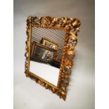 19th C. giltwood wall mirror.