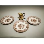 Three Dresden Sprigs plates