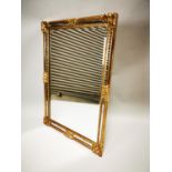 Gilt wall mirror.