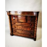 Victorian mahogany scotch chest.
