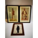 Two early 20th C. framed Spy prints and one print.