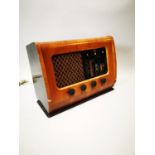 1950's walnut PYE Radio.