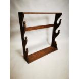 19th C. pine gun rack.