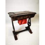 19th C . Japanned work table.