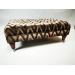 Upholstered foot stool.