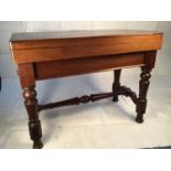 Early 19th C. mahogany French games table.
