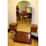 Retro style mirrored back dressing table.