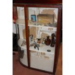 19th C. mahogany shop display cabinet.