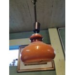 1970's adjustable hanging light fitting.