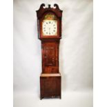 Victorian mahogany and oak Grandfather clock.