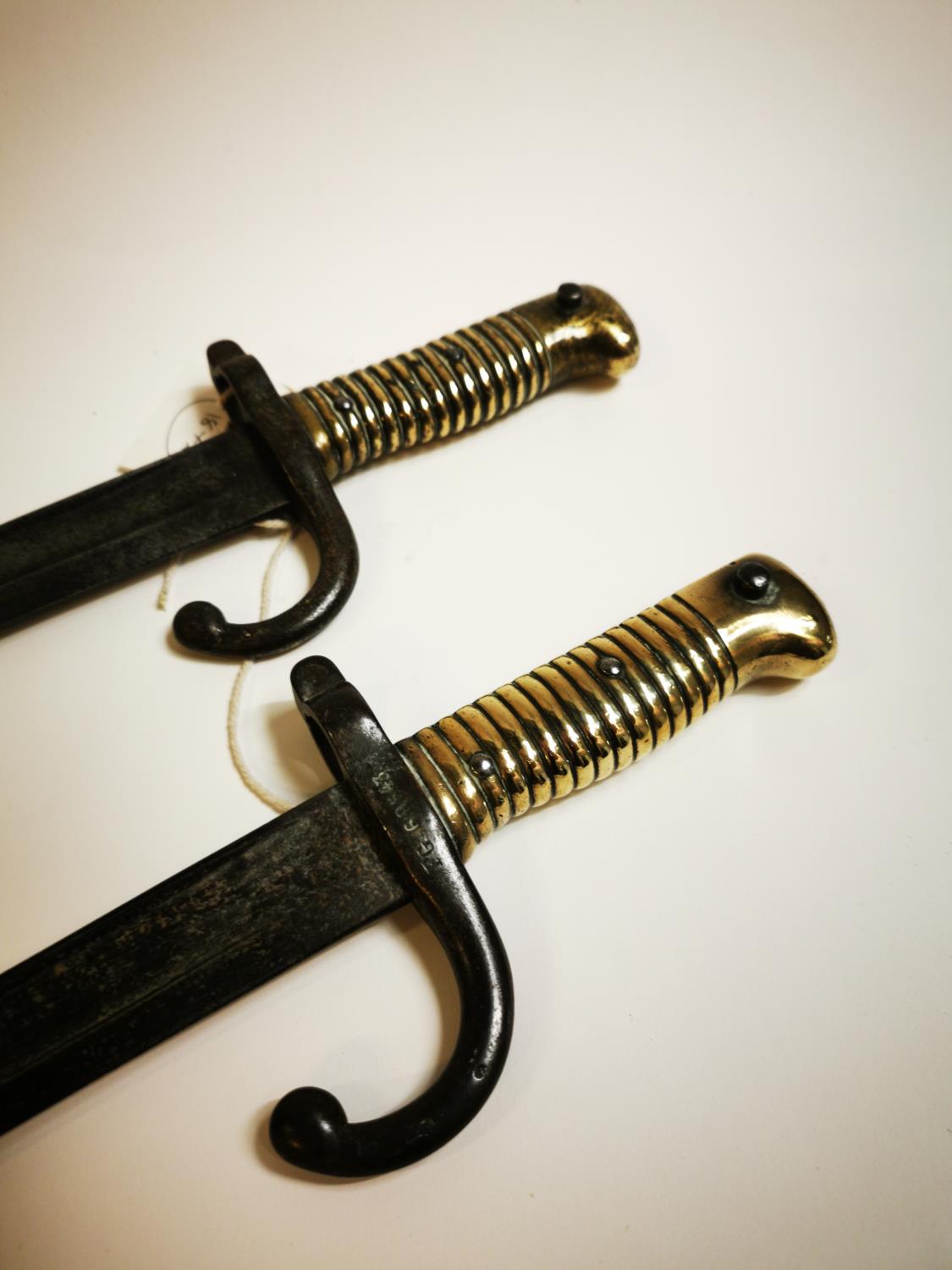 Pair of 19th C. French bayonets. - Image 2 of 4