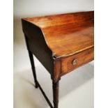 Georgian mahogany galleried washstand.