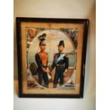 Edwardian framed coloured print.