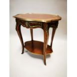 Edwardian kingwood lamp table.