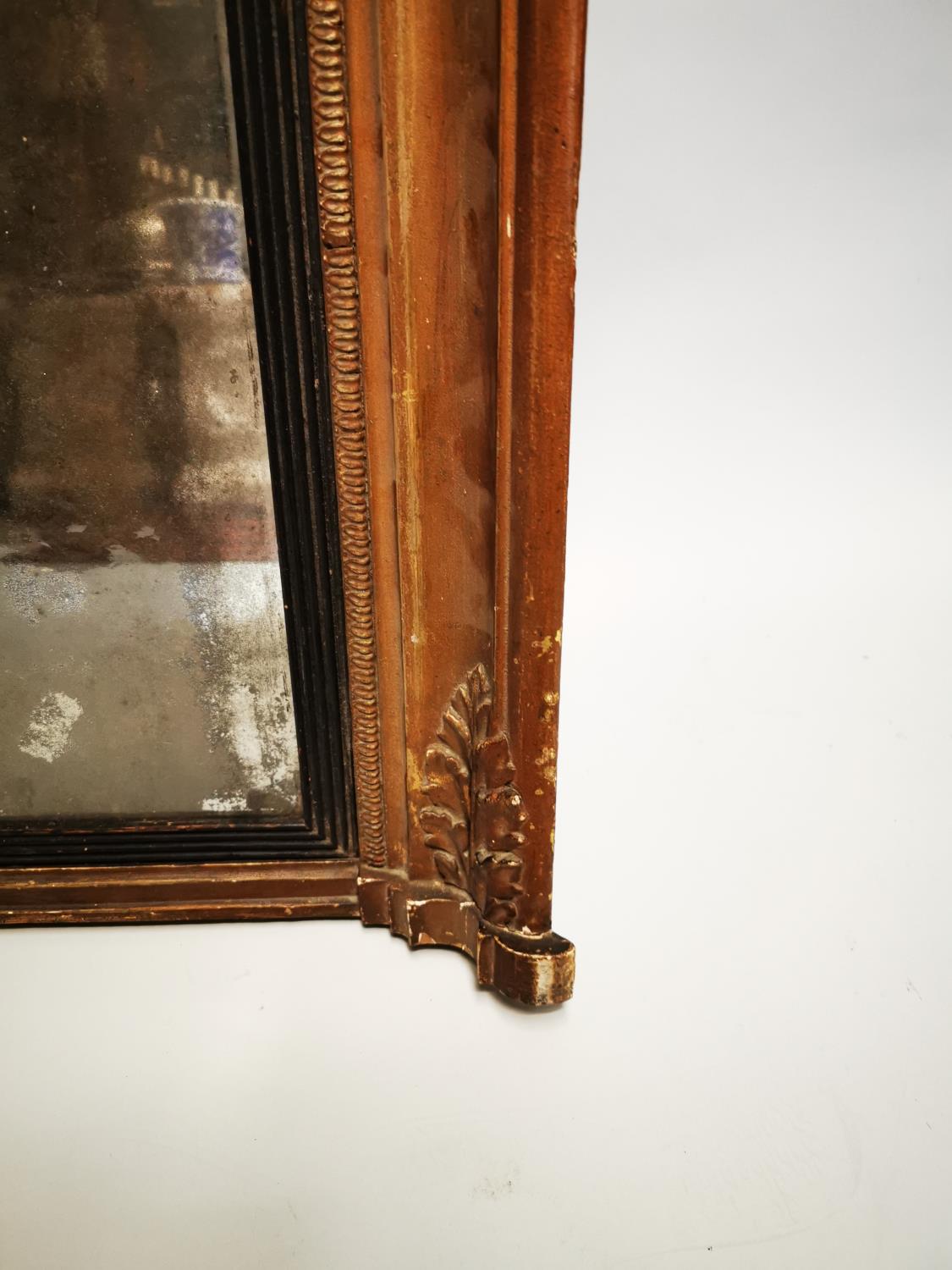 Early 19th C. giltwood and gesso overmantle. - Image 4 of 4