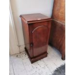 19th. C. mahogany bedside locker.