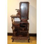 Rosewood display cabinet.